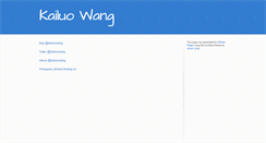 Desktop Screenshot of kailuowang.com