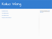 Tablet Screenshot of kailuowang.com